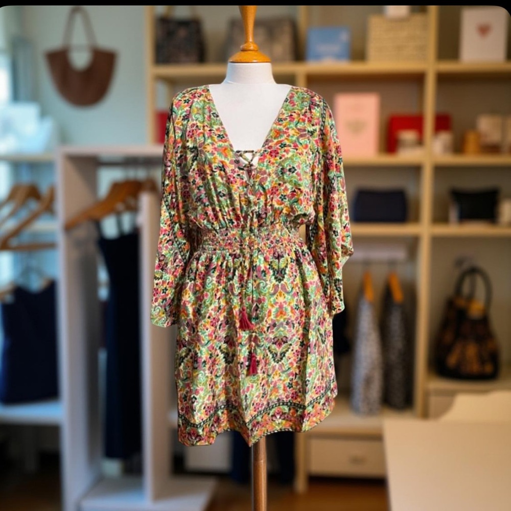 Anthropology dress made by Raga Jai Kimono Dress Large NWT - Picture 11 of 14